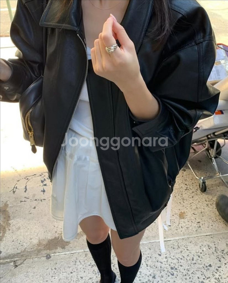 릴리코츠 레더자켓--2