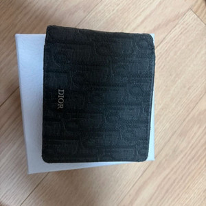 디올 오블리크 블랙 반지갑