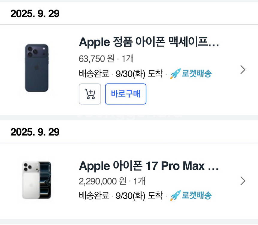 아이폰17프로맥스 실버 512 + 정품 실리콘 케이스--0