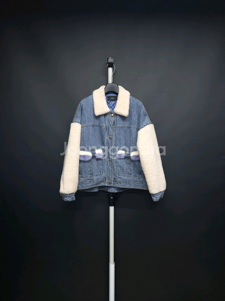 오즈세컨 추동 후리스배색 데님자켓 44-66--0