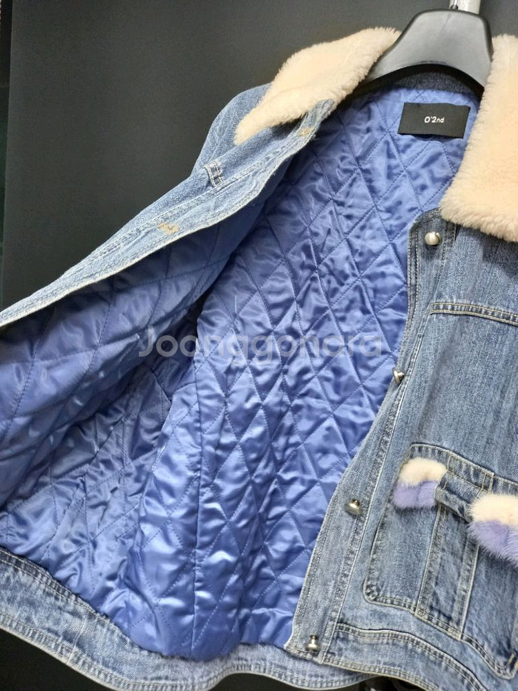 오즈세컨 추동 후리스배색 데님자켓 44-66--4