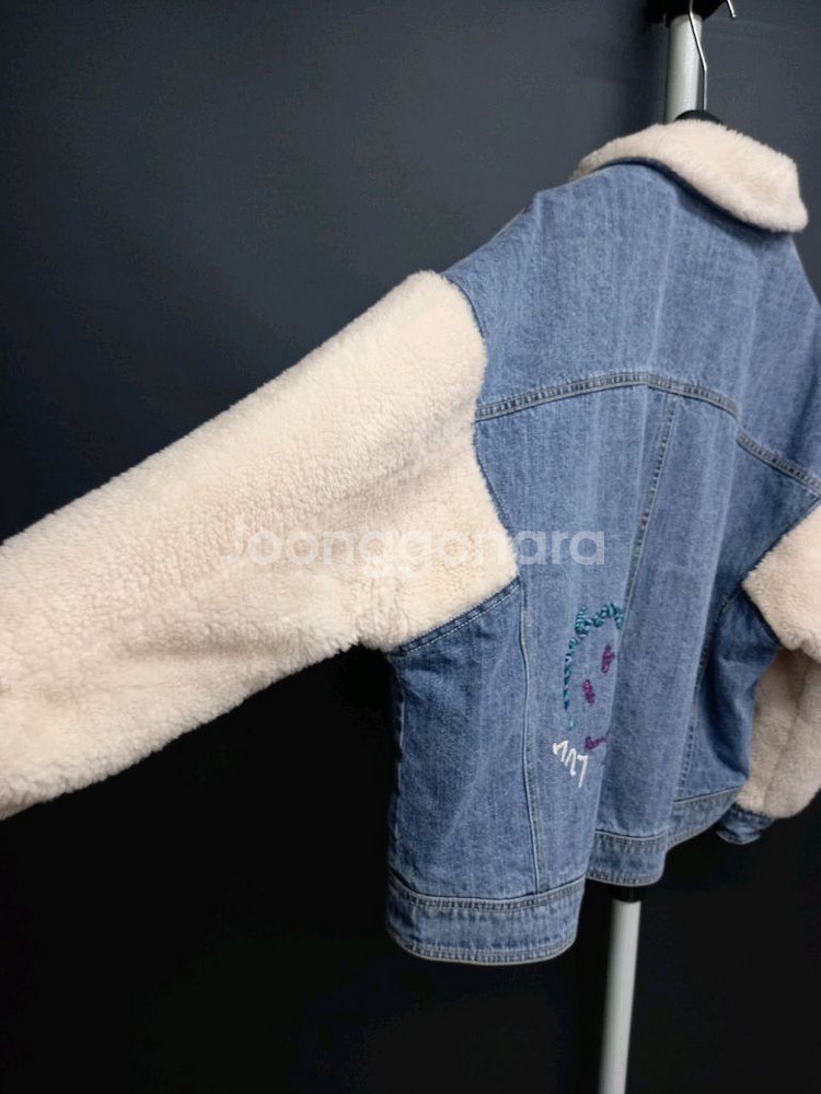 오즈세컨 추동 후리스배색 데님자켓 44-66--3