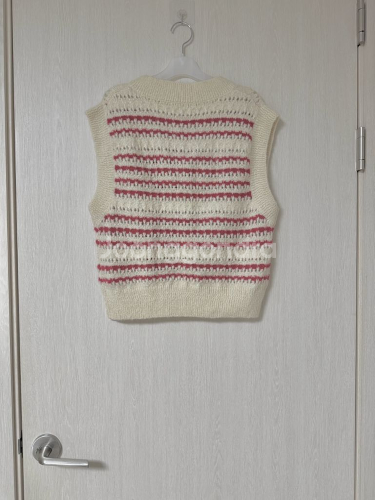 앳코너 a.t.corner 모헤어 스트라이프 니트베스트--2