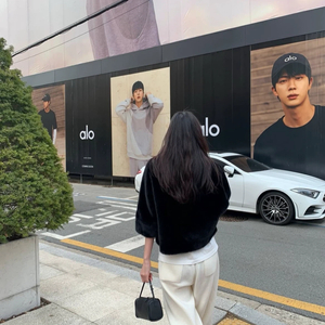 에코밍크퍼 자켓 블랙