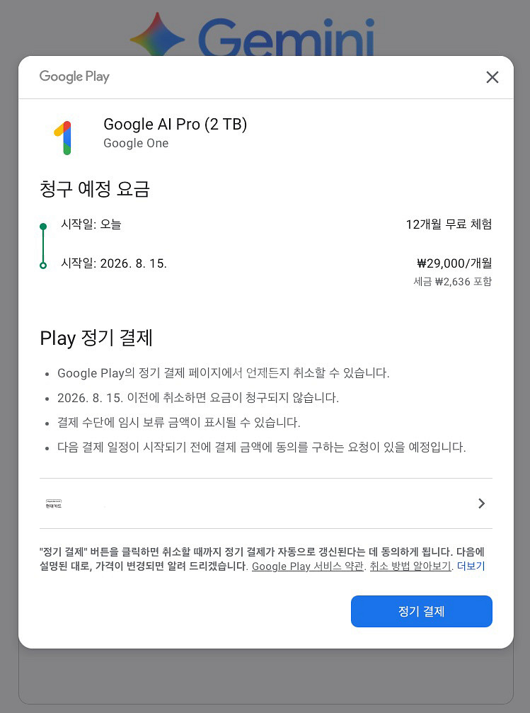 [마감할인] 구글 제미나이 Gemini 프로 1년--1