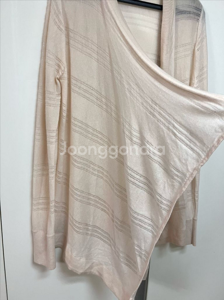 클럽모나코 캐시미어100% 숄 가디건 오픈 펀칭 니트--7