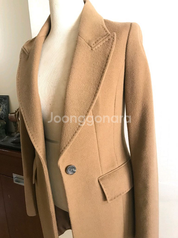 지고트 카멜 모직 코트 85--2