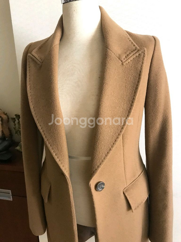 지고트 카멜 모직 코트 85--1