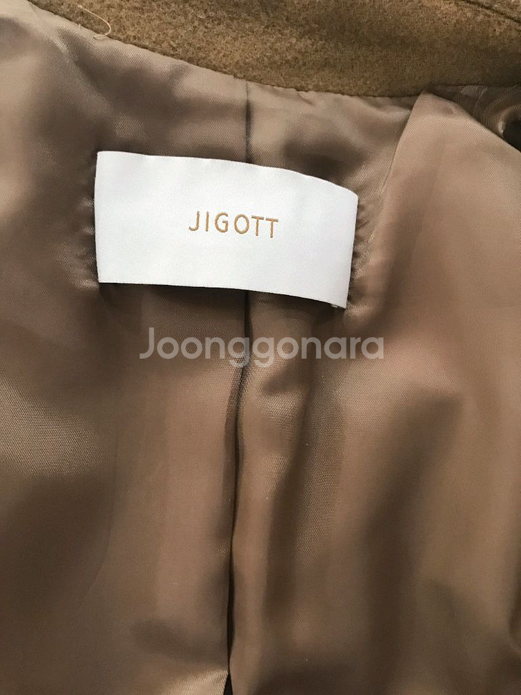 지고트 카멜 모직 코트 85--5
