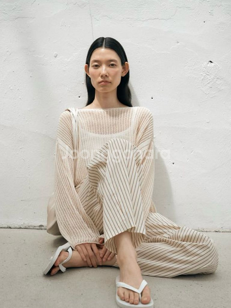 (umer) 유메르 라이트 스트라이프 팬츠 베이지 새제--0