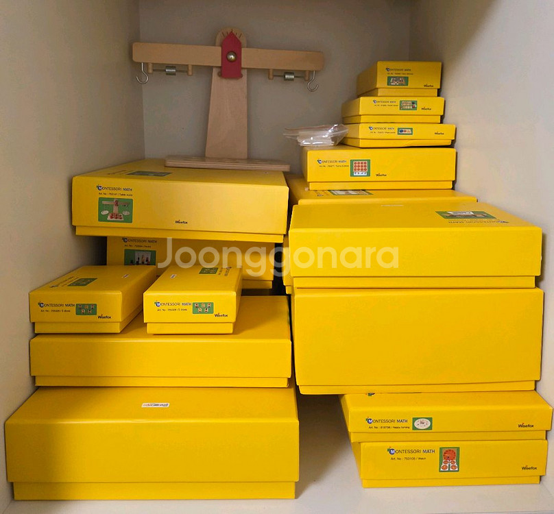 몬테소리매쓰 1,2 레벨 교구, 미션북, 책장 풀세트--3