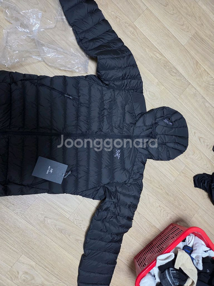 아크테릭스 세륨후디 블랙 M 완전새상품 네고x--0