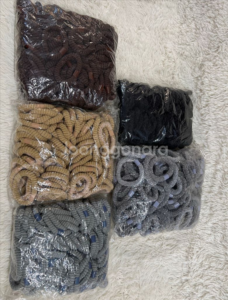 헤어끈 고무줄 곱창 머리끈 새상품--6