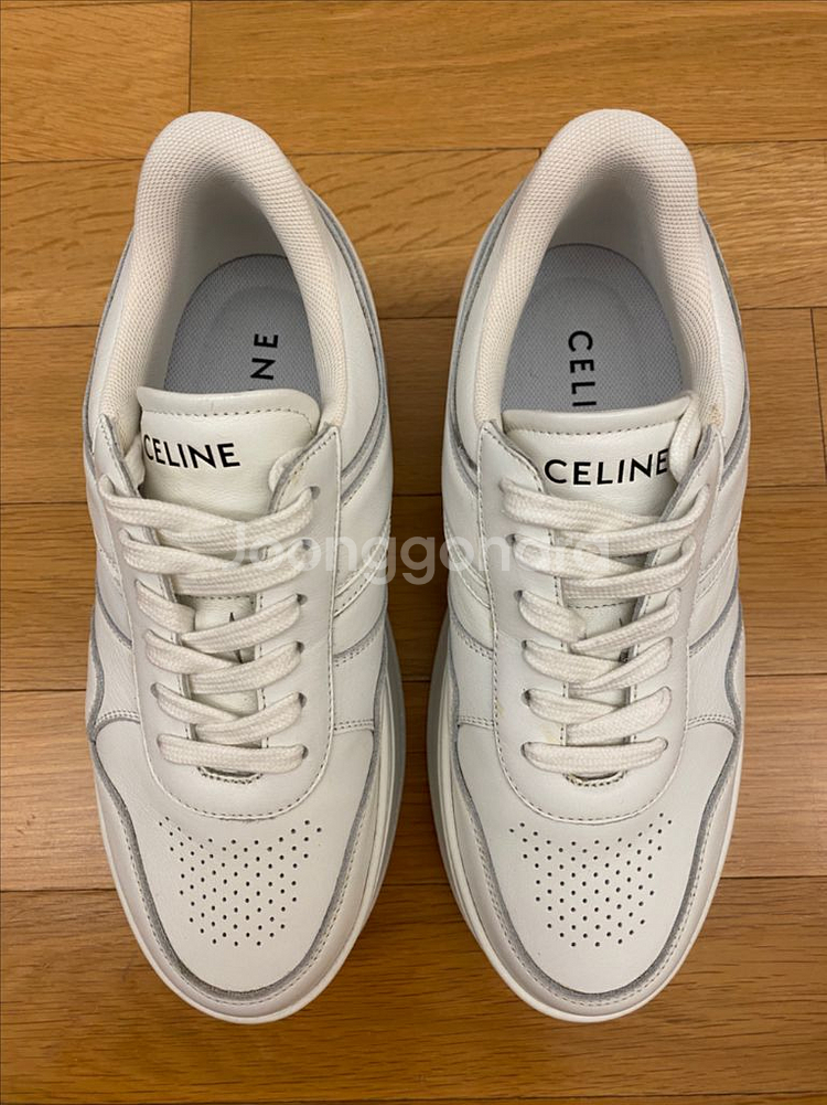 셀린느 Celine 웨지 아웃솔 블록 스니커즈 37 사--2