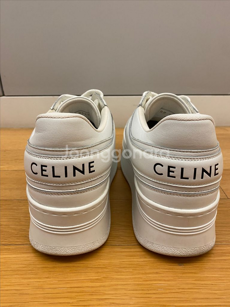 셀린느 Celine 웨지 아웃솔 블록 스니커즈 37 사--3