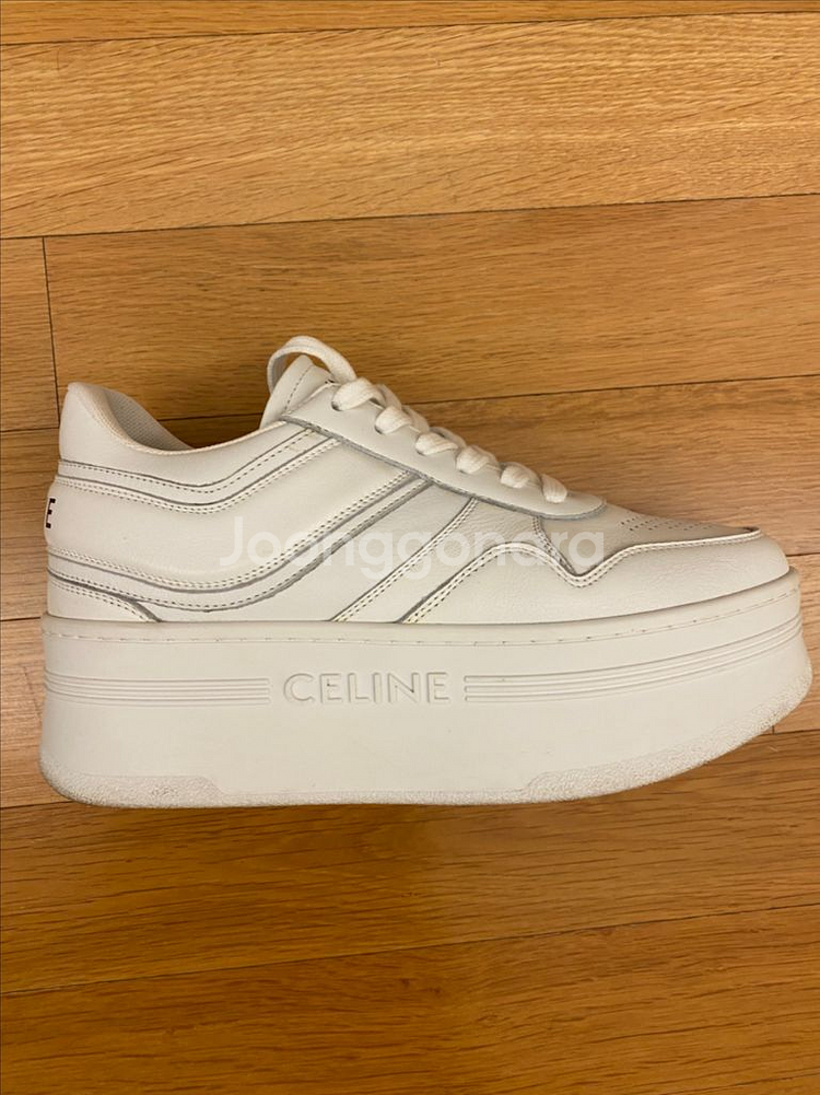 셀린느 Celine 웨지 아웃솔 블록 스니커즈 37 사--7