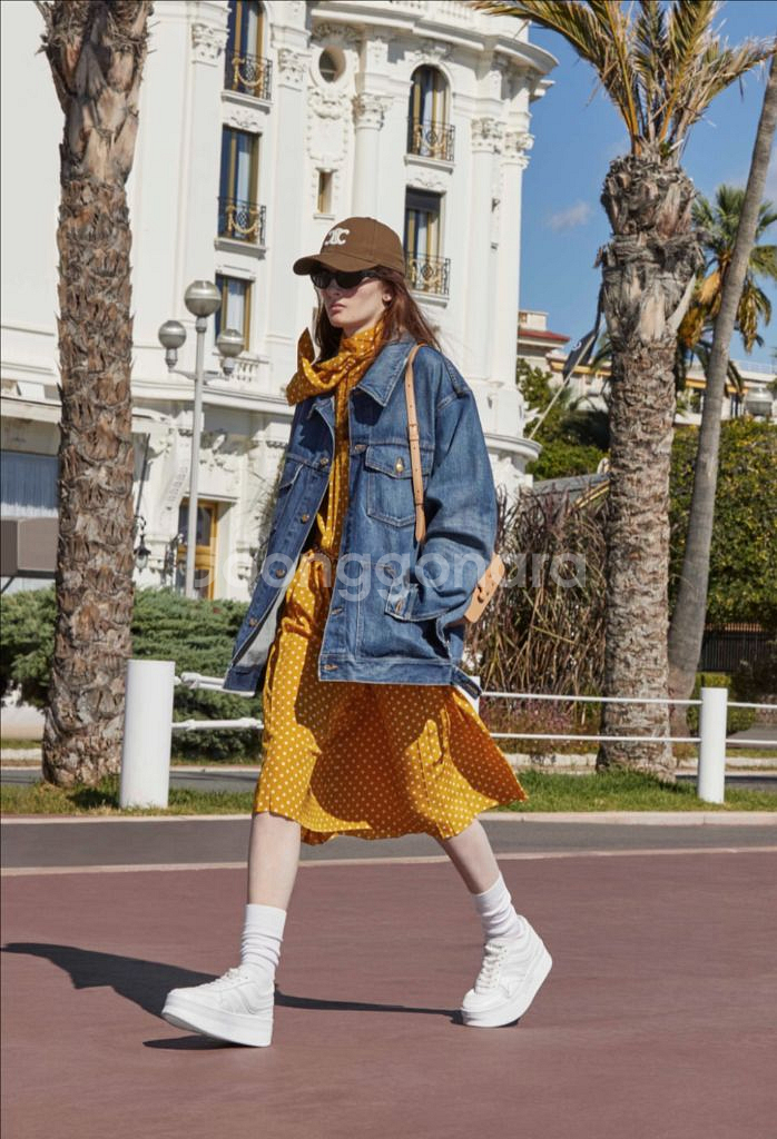 셀린느 Celine 웨지 아웃솔 블록 스니커즈 37 사--8