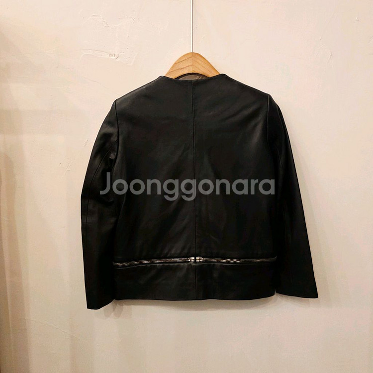 산드로 블랙 가죽 자켓 새상품--1