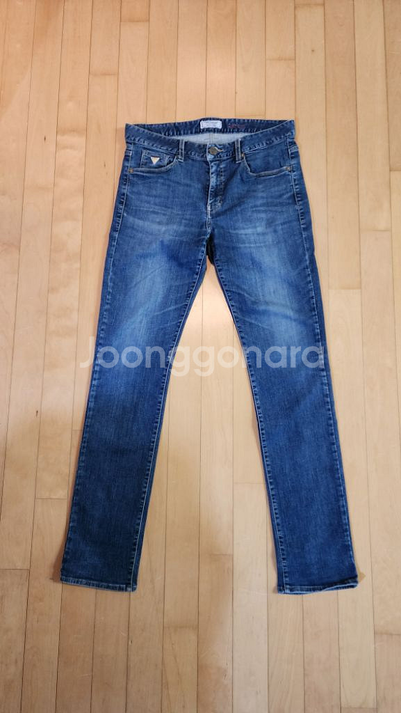 게스 데님팬츠 스키니핏 32인치--0