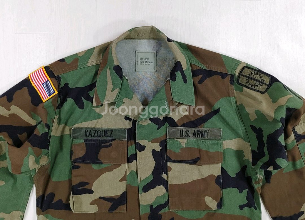 90년대 미육군 BDU 헤비웨이트 상의 M-XXS--10