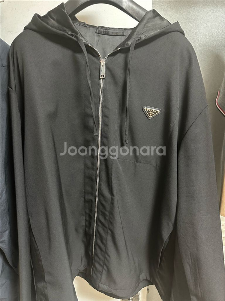 프라다 울 후드 블루종 자켓 SGC195 XL판매합니다--0