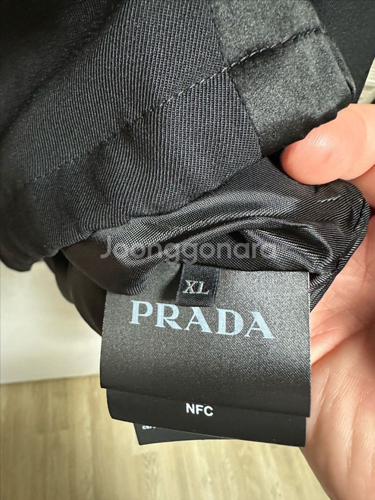 프라다 울 후드 블루종 자켓 SGC195 XL판매합니다--3