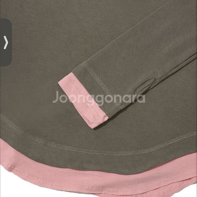 새상품 파르티멘토 우먼 더블 레이어드 하이넥 티 목폴라--1