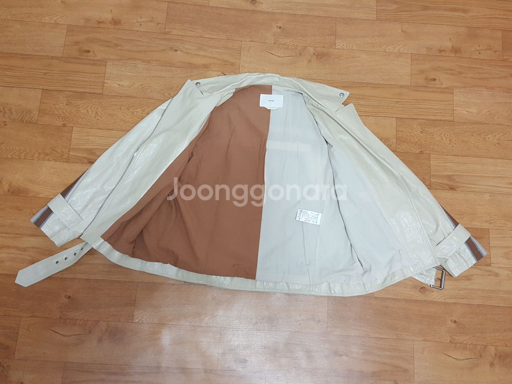 1착)삼성물산 비이커 고급 인조 가죽 자켓 66-77--4