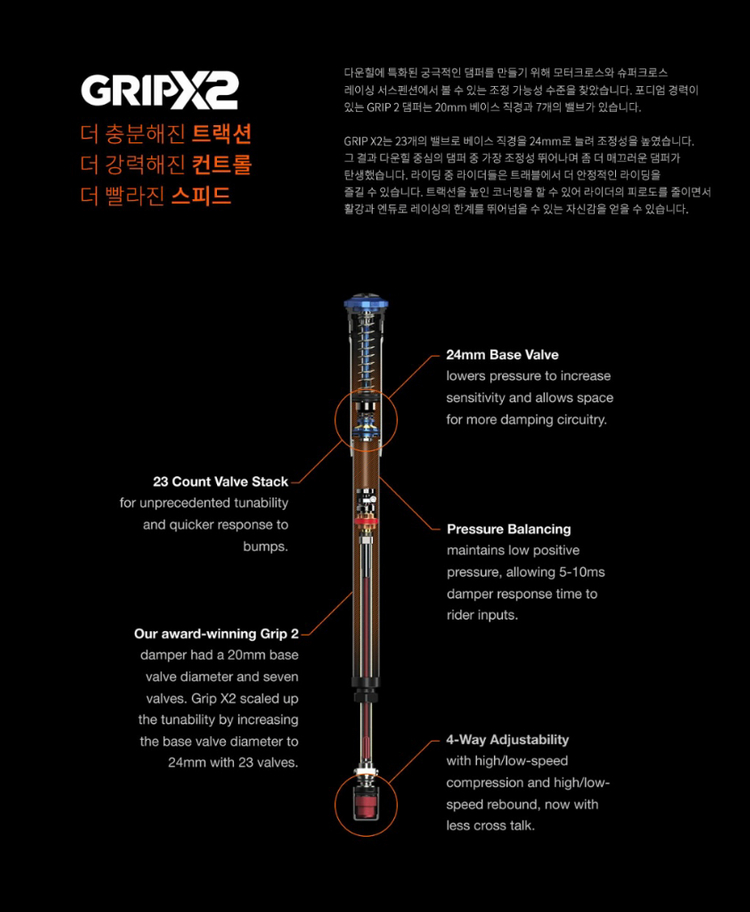 (새상품) 폭스샥38 160mm 그립2 팩토리 29인치 이미지