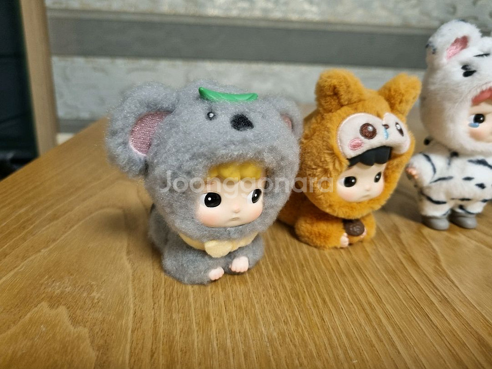 하치푸푸 동물들과 함께 다람쥐 백호 코알라 양 피규어--1