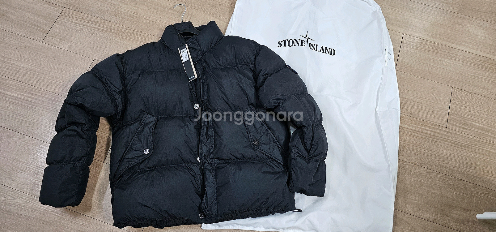 스톤아일랜드 클랭클랩스 24FW 숏패딩 XL 블랙--0