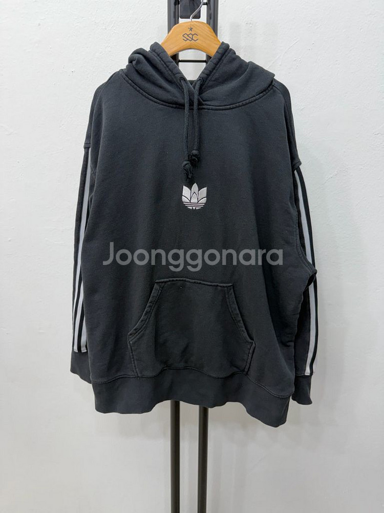 정품) 아디다스 오버핏 후드티 M--0