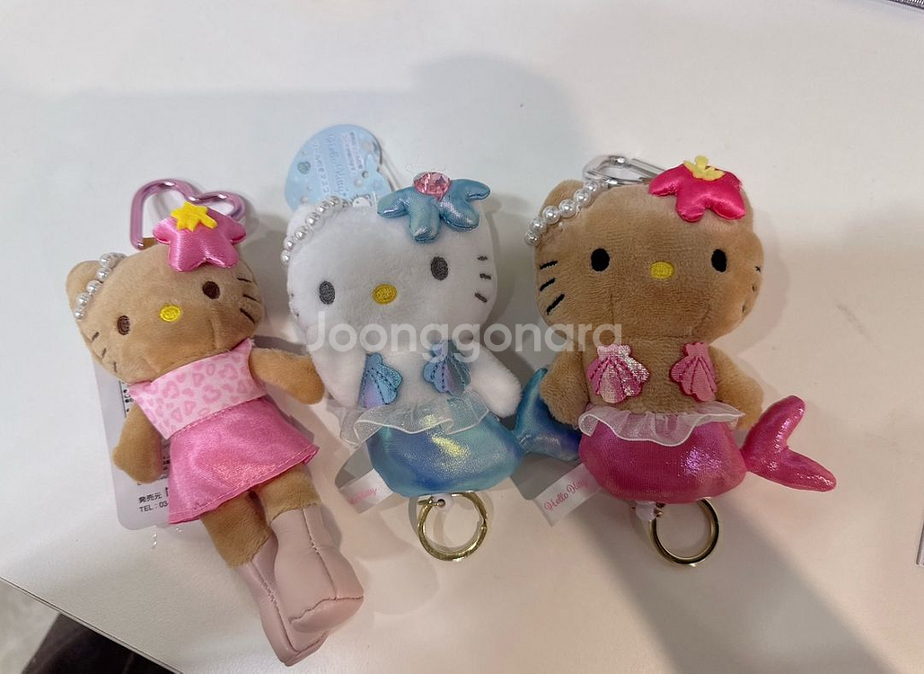 태닝 키티 큐티런 인어키티 롱다리키티 산리오정품--1