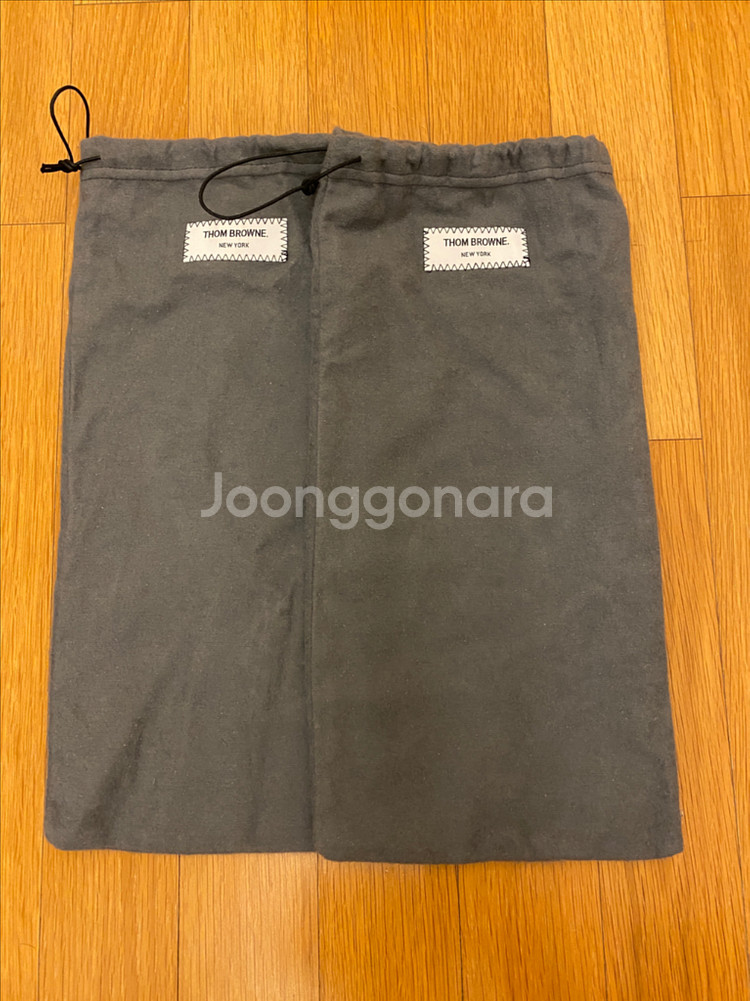 톰브라운 페블그레인 레더솔 롱윙 브로그 여성 블랙 38--9