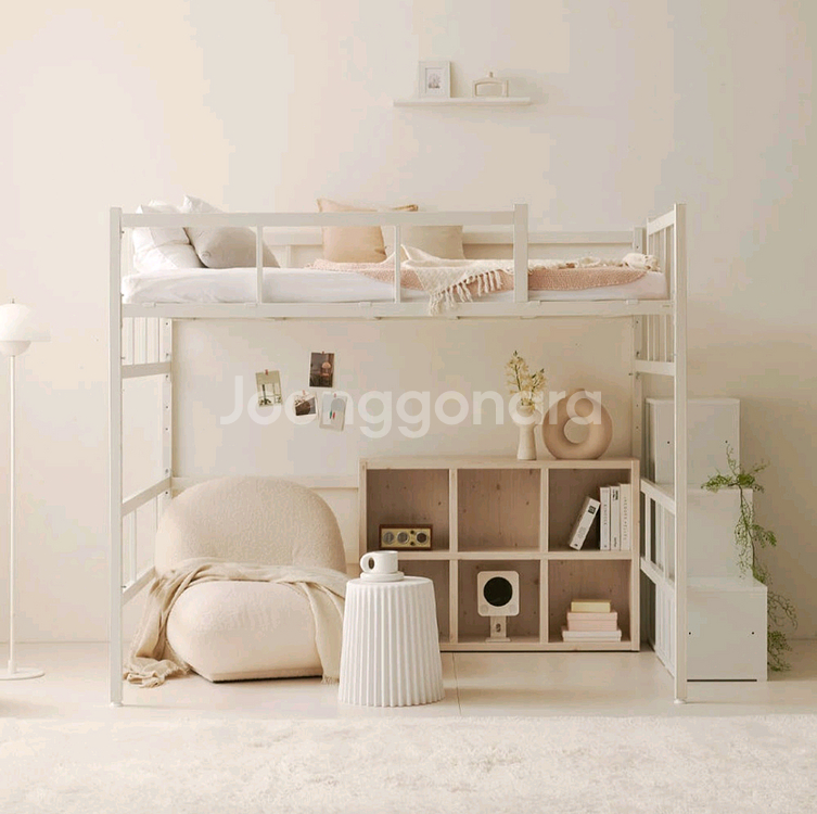 2층벙커침대+수납형계단 2세트--1