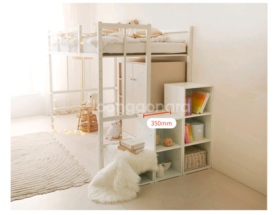 2층벙커침대+수납형계단 2세트--0