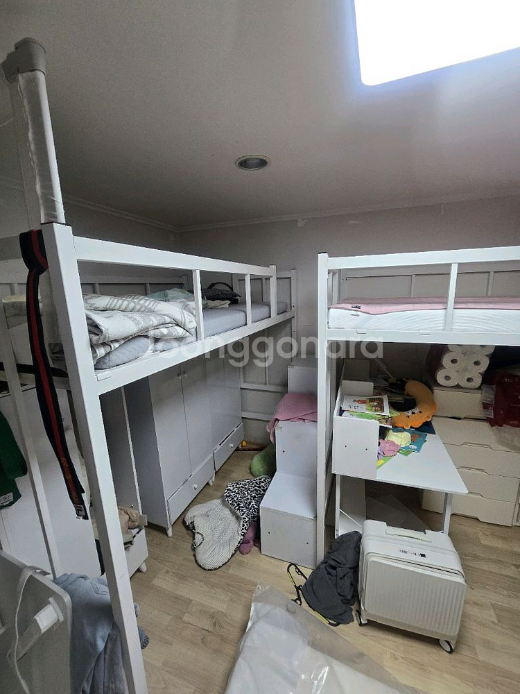 2층벙커침대+수납형계단 2세트--3