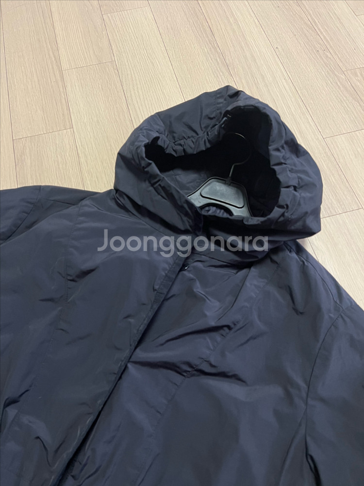 아이잗바바 퀼팅누빔 후드 롱패딩 점퍼 경량바스락코트자켓--7