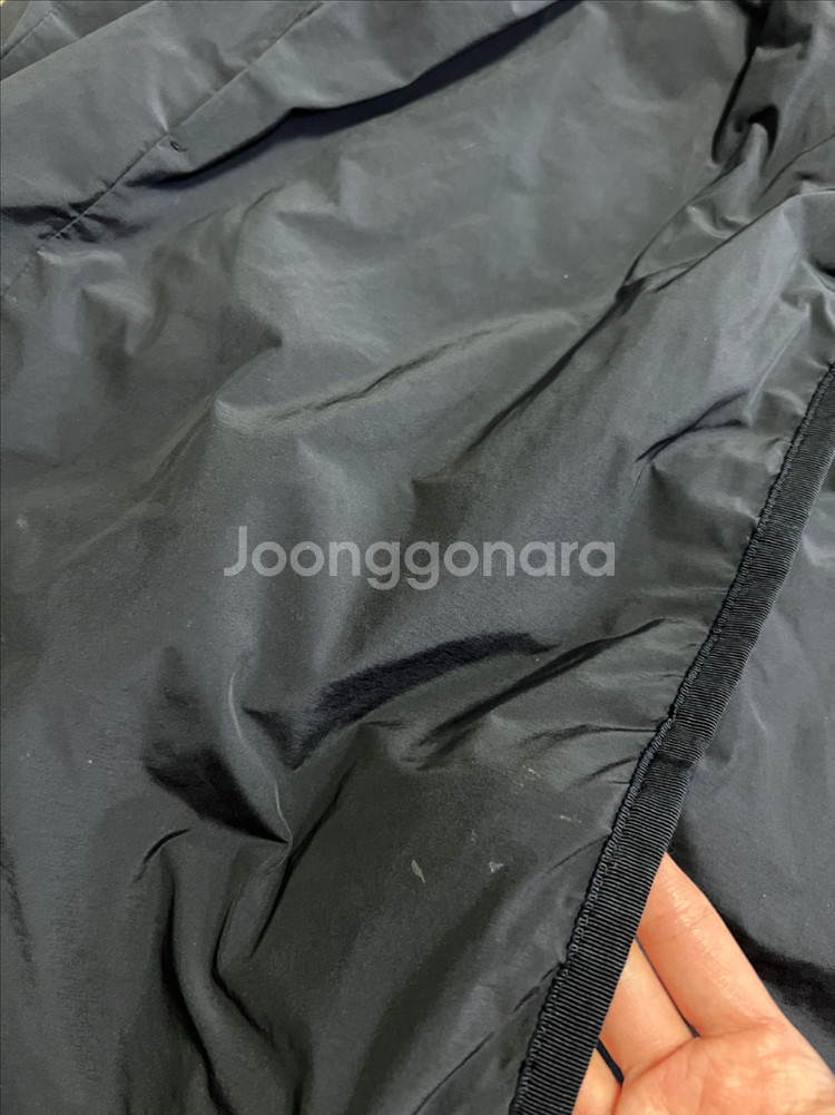 아이잗바바 퀼팅누빔 후드 롱패딩 점퍼 경량바스락코트자켓--9