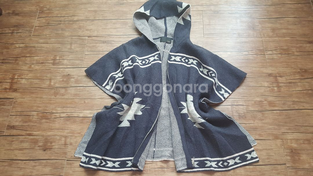 르샵 후드 망토 가디건 (사이즈 프리)--0