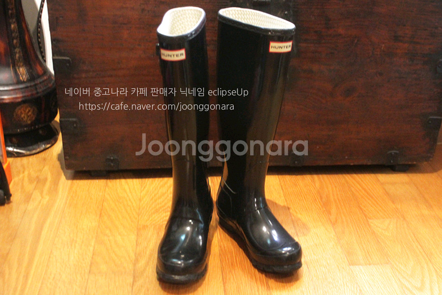 헌터레인부츠 EU36사이즈 글로스 롱부츠225 장화--2