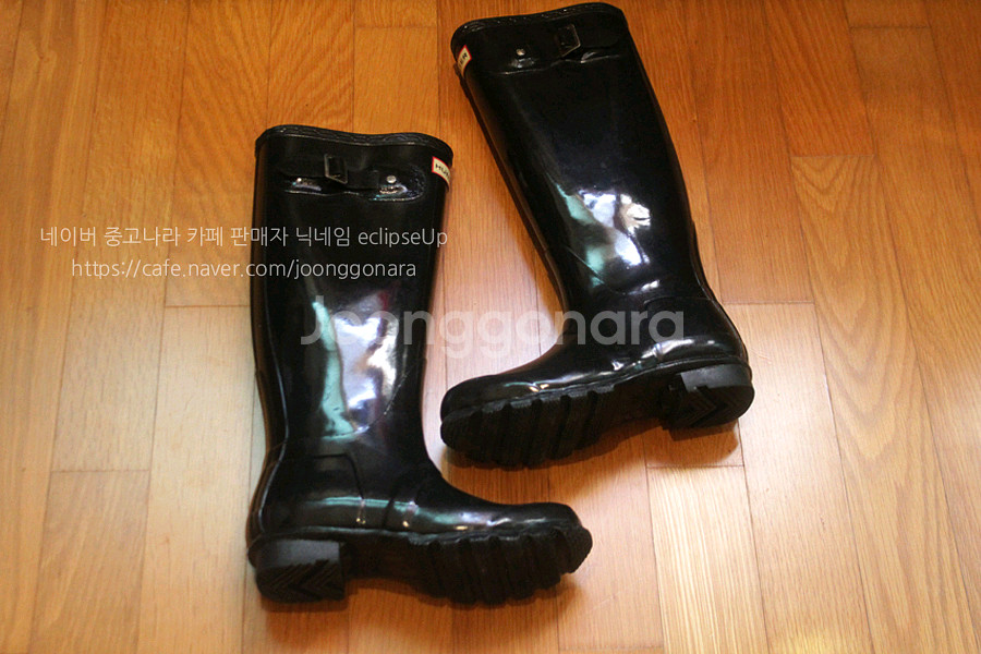 헌터레인부츠 EU36사이즈 글로스 롱부츠225 장화--5