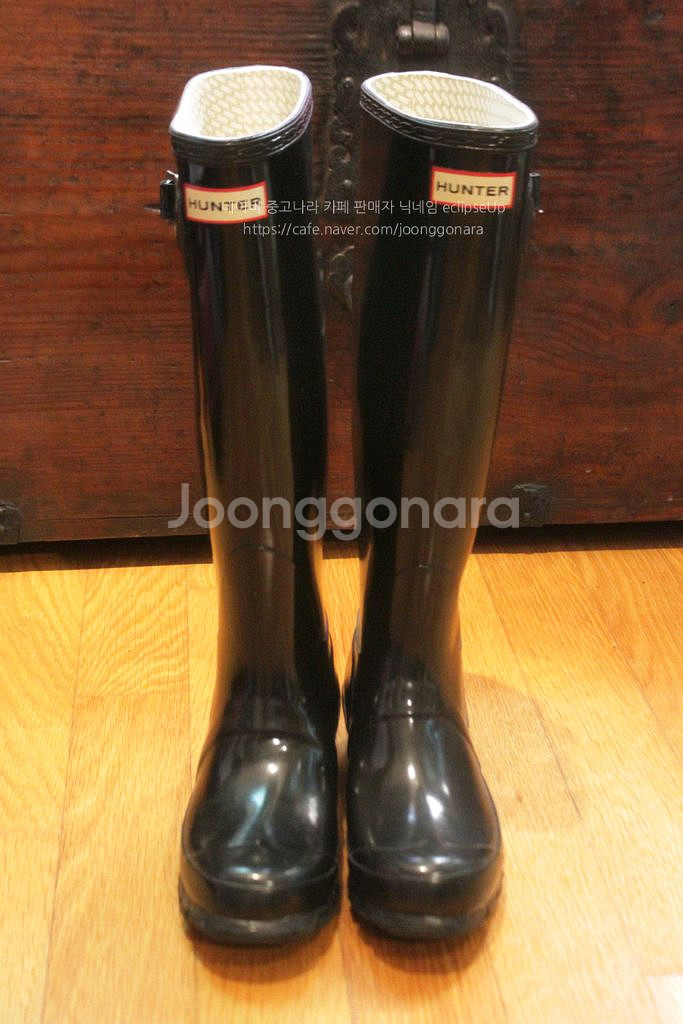 헌터레인부츠 EU36사이즈 글로스 롱부츠225 장화--3