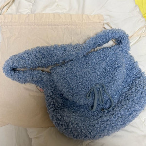 미닛뮤트 보키 덤블백 스카이블루 (뽀글이가방)