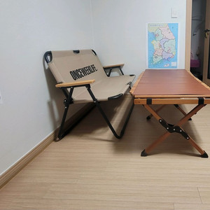 위모캠)원목 우드롤 테이블, 캠핑테이블120cm