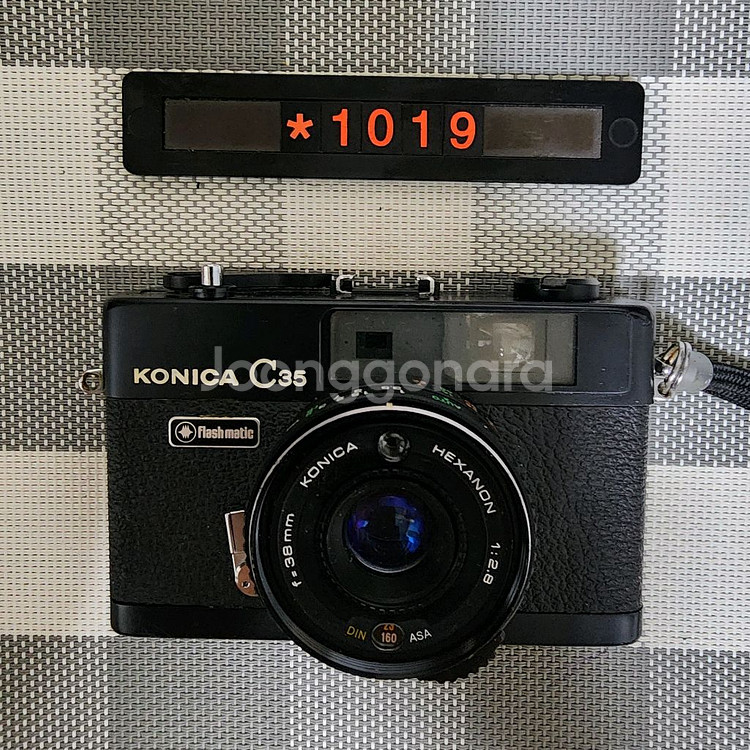 코니카 C 35 플래시매틱 필름카메라 블랙바디--0