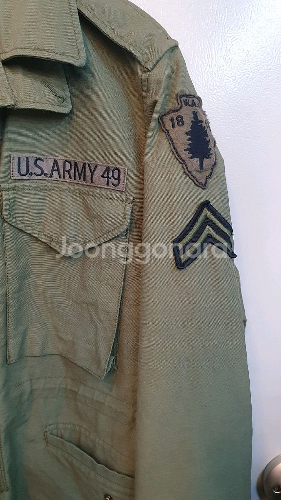 US ARMY 49 야상 카키색 점퍼입니다. 독특한 와--4