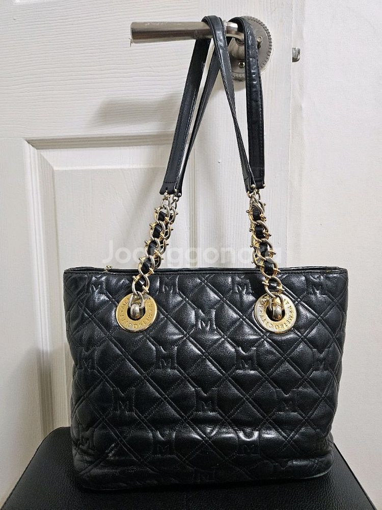 메트로시티 블랙 검정 가방 퀼팅 숄더백 팝니다--1