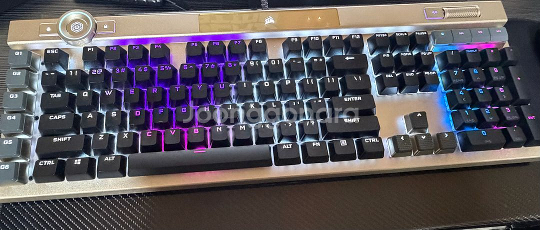 커세어 K100 OPX 광적축 미드나잇 골드 색상--0