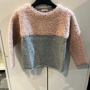 룰라비 뽀글이 니트 130 베베드피노 청바지 120